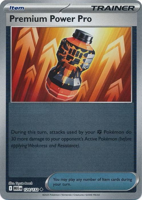 Mega Evolution Premium Power Pro #124/132 Reverse Holo